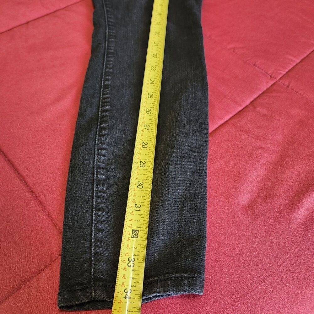 Torrid Black Skinny Jeans 10S High Rise 3 Button Fly Stretch Denim Plus Short - Picture 8 of 10
